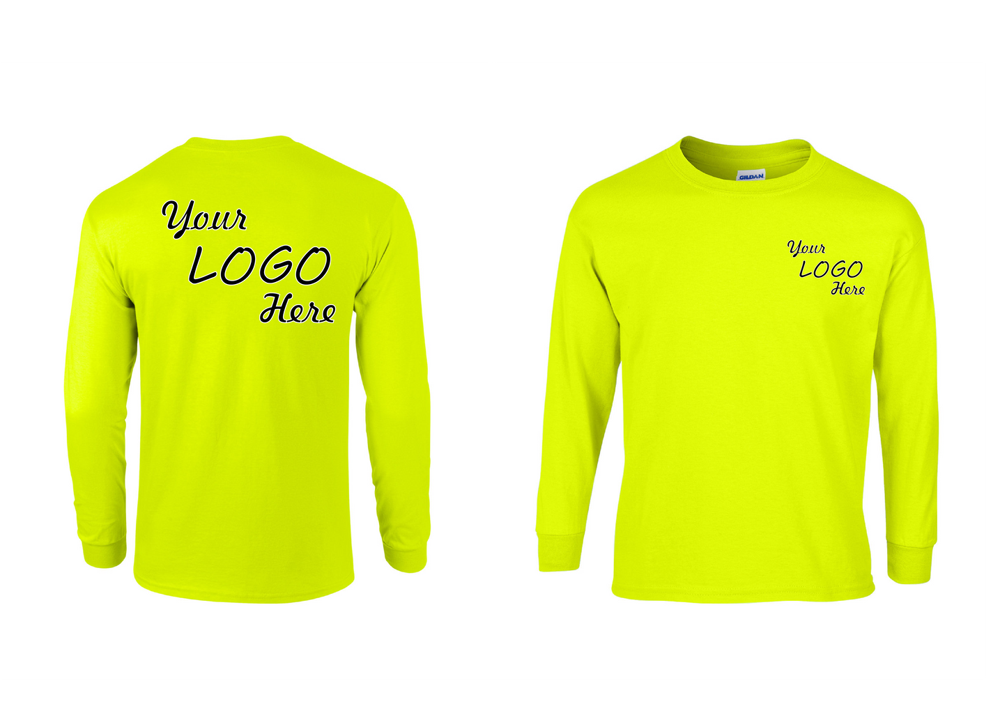 6-Piece Long sleeve hi-vis Safety color long sleeve