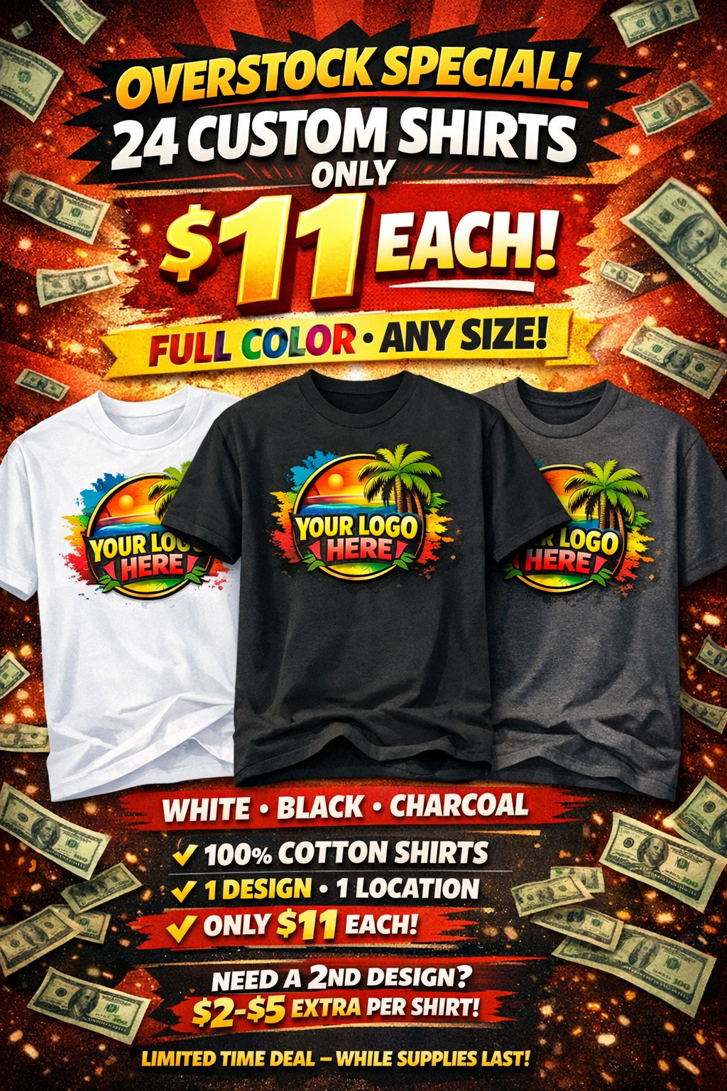 24 Shirt Promo ends tomorrow