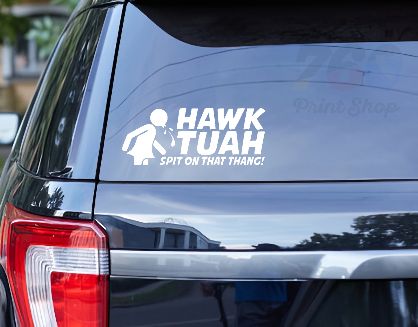 Hawk Tuah Decal 8in